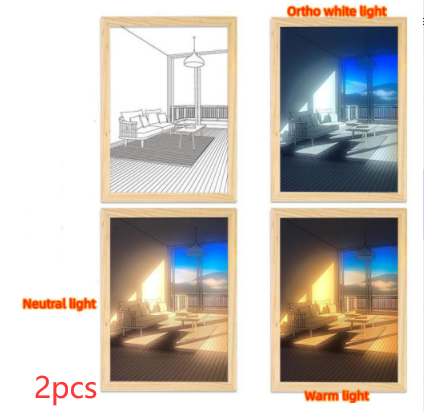 LED Illuminated Picture - Creative Modern Simulate Sunshine Night Light - NYCD LIFESTYLE