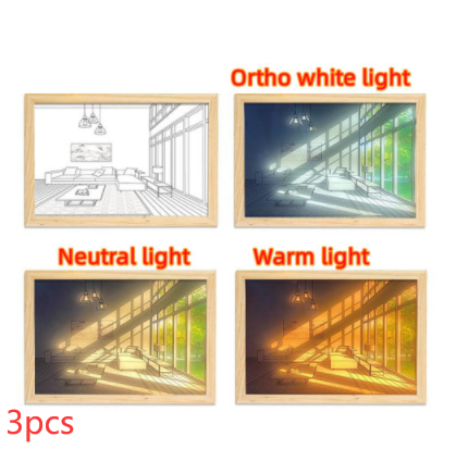 LED Illuminated Picture - Creative Modern Simulate Sunshine Night Light - NYCD LIFESTYLE