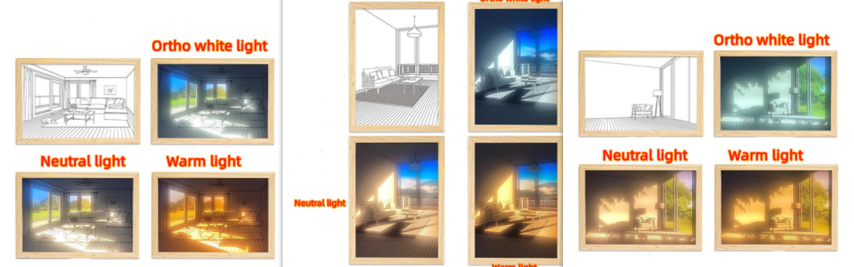 LED Illuminated Picture - Creative Modern Simulate Sunshine Night Light - NYCD LIFESTYLE
