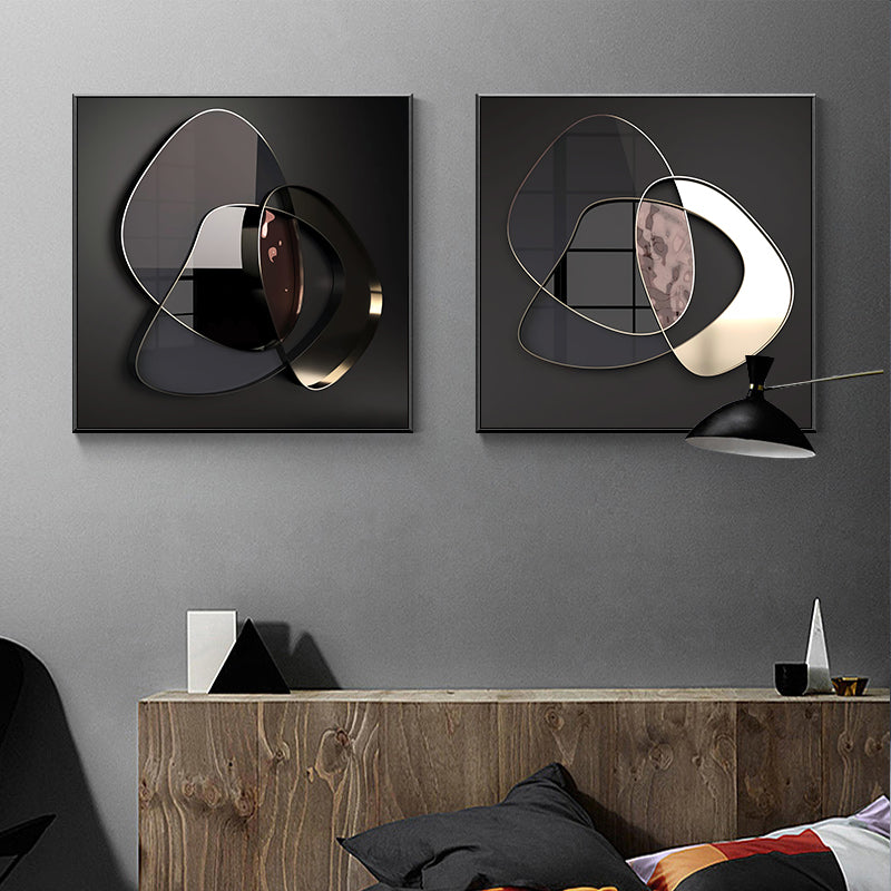 Modern Abstract 3D Metal Wall Art Canvas Painting - NYCD LIFESTYLE