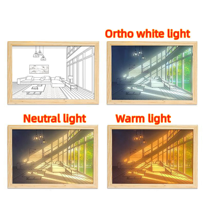 LED Illuminated Picture - Creative Modern Simulate Sunshine Night Light - NYCD LIFESTYLE