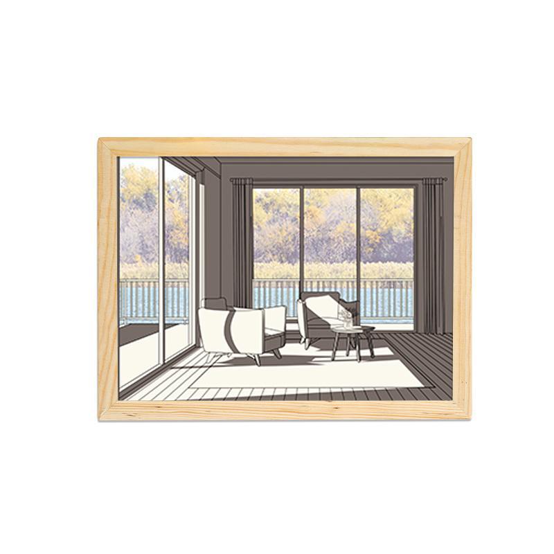 LED Illuminated Picture - Creative Modern Simulate Sunshine Night Light - NYCD LIFESTYLE