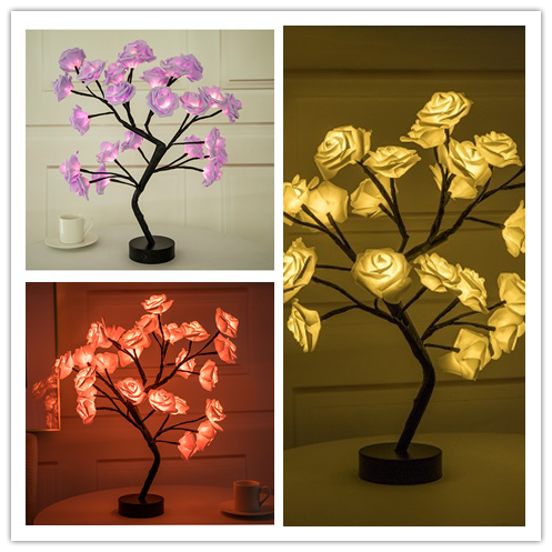 Rose Flower Lamp - USB/Battery Operated LED Table Lamp - NYCD LIFESTYLE