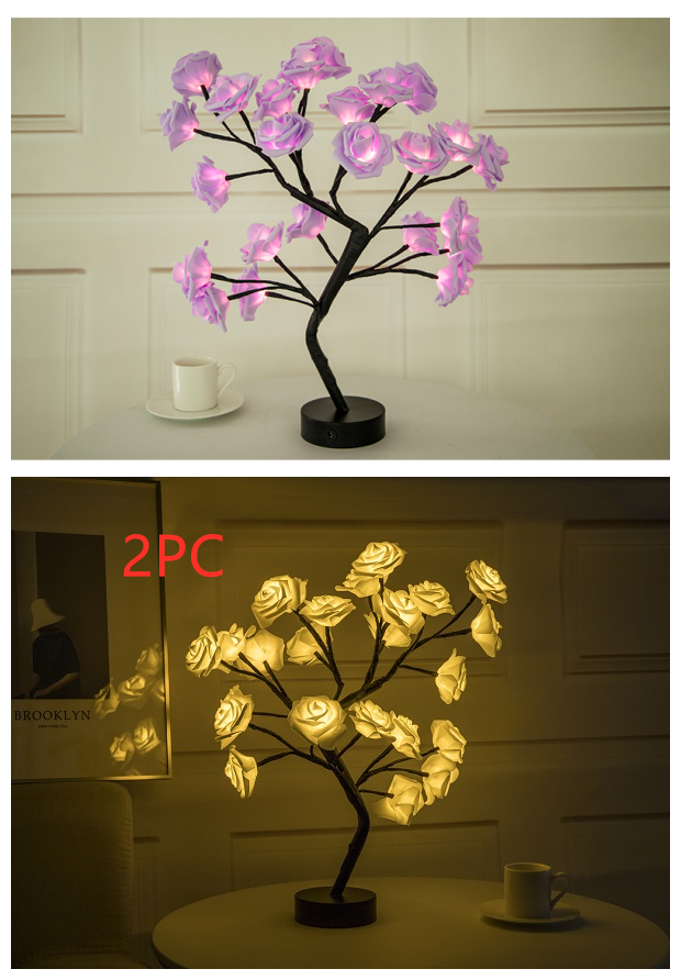 Rose Flower Lamp - USB/Battery Operated LED Table Lamp - NYCD LIFESTYLE