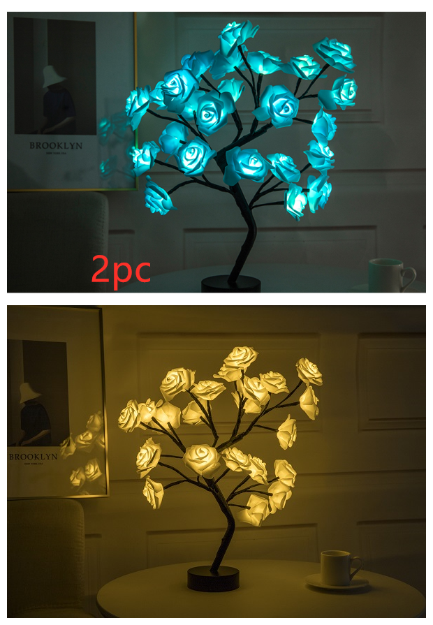 Rose Flower Lamp - USB/Battery Operated LED Table Lamp - NYCD LIFESTYLE