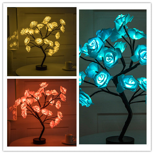 Rose Flower Lamp - USB/Battery Operated LED Table Lamp - NYCD LIFESTYLE