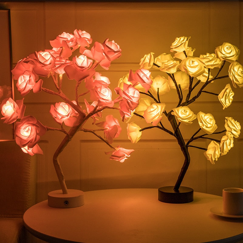 Rose Flower Lamp - USB/Battery Operated LED Table Lamp - NYCD LIFESTYLE