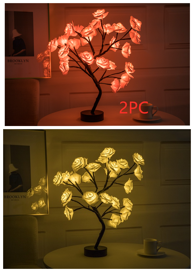 Rose Flower Lamp - USB/Battery Operated LED Table Lamp - NYCD LIFESTYLE