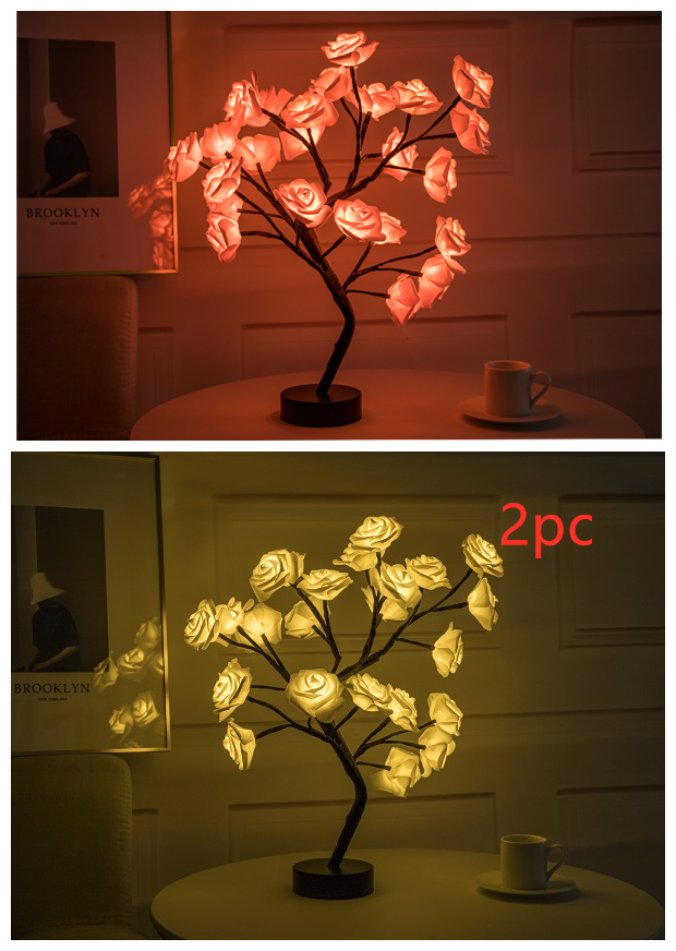 Rose Flower Lamp - USB/Battery Operated LED Table Lamp - NYCD LIFESTYLE