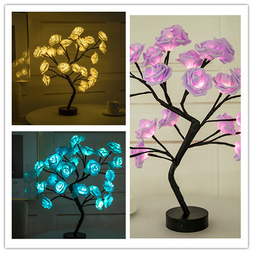 Rose Flower Lamp - USB/Battery Operated LED Table Lamp - NYCD LIFESTYLE