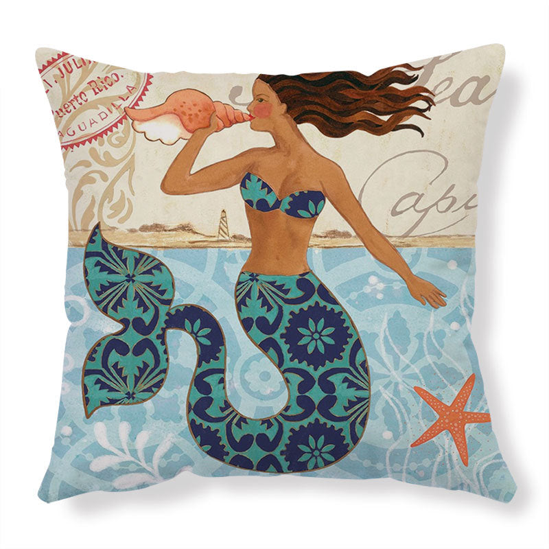 Sea Turtle Printed Cushion Covers - Throw Pillow Cases - NYCD LIFESTYLE