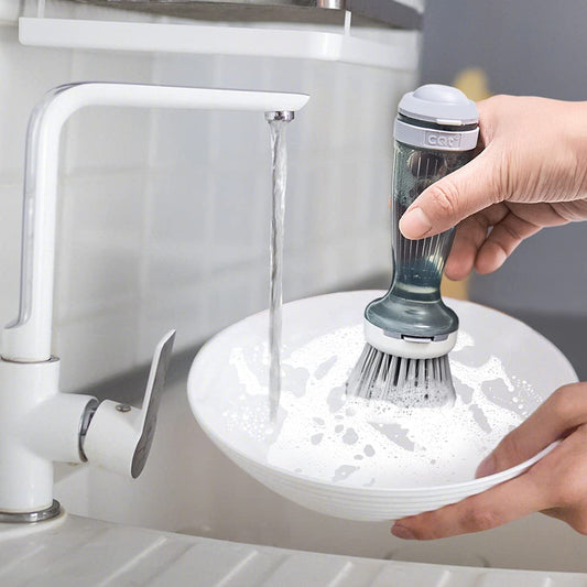 Dish Scrub Brush with Soap Dispenser - Pot Brush - NYCD LIFESTYLE