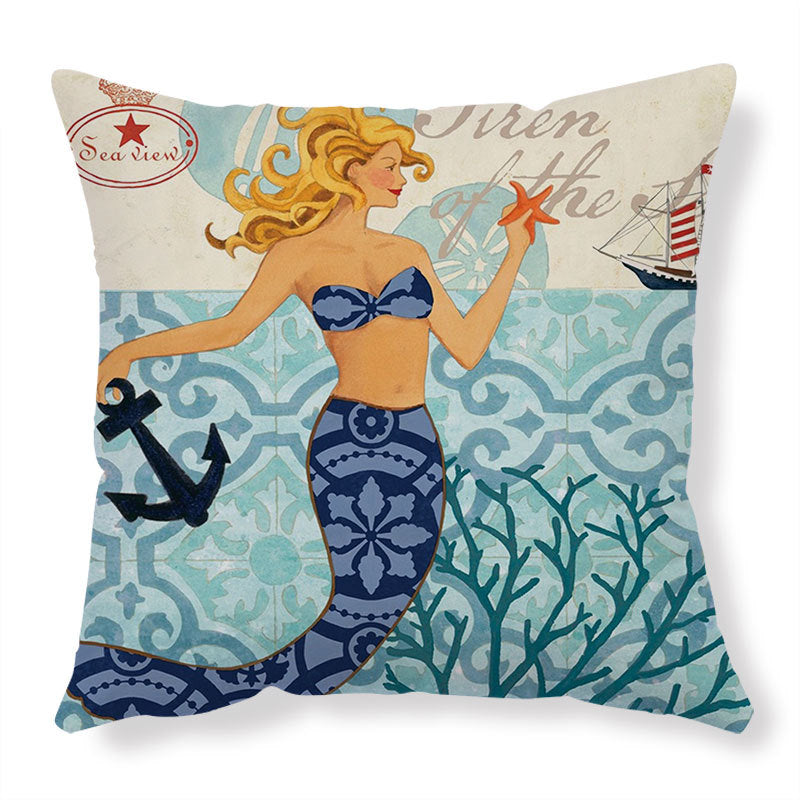 Sea Turtle Printed Cushion Covers - Throw Pillow Cases - NYCD LIFESTYLE