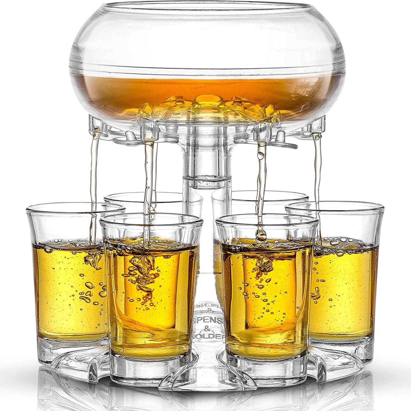 6-Shot Glass Dispenser Holder - Bar Party Game Accessory - NYCD LIFESTYLE