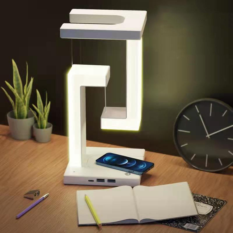 Creative Smartphone Wireless Charging Suspension Table Lamp Balance Lamp Floating For Home Bedroom - NYCD LIFESTYLE