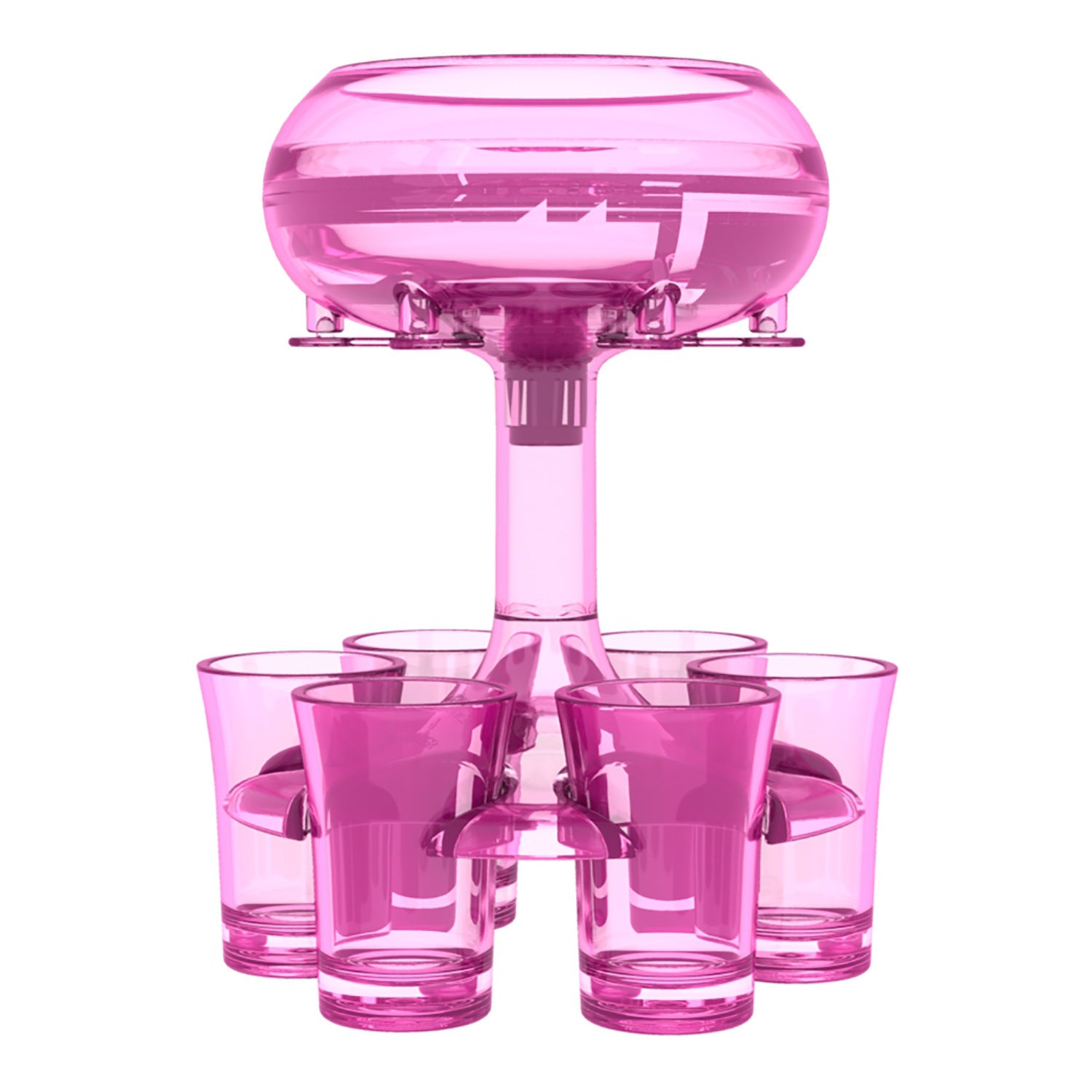 6-Shot Glass Dispenser Holder - Bar Party Game Accessory - NYCD LIFESTYLE